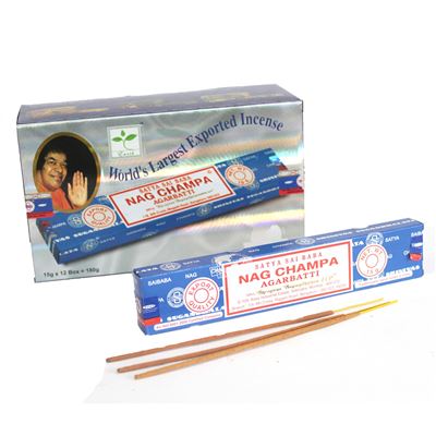 Nag Champa Satya Incense Sticks 15g Box Of Twelve Special Offer